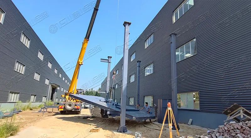 唐山金路廠區(qū)打造小型制砂樓，供客戶帶料試機(jī)